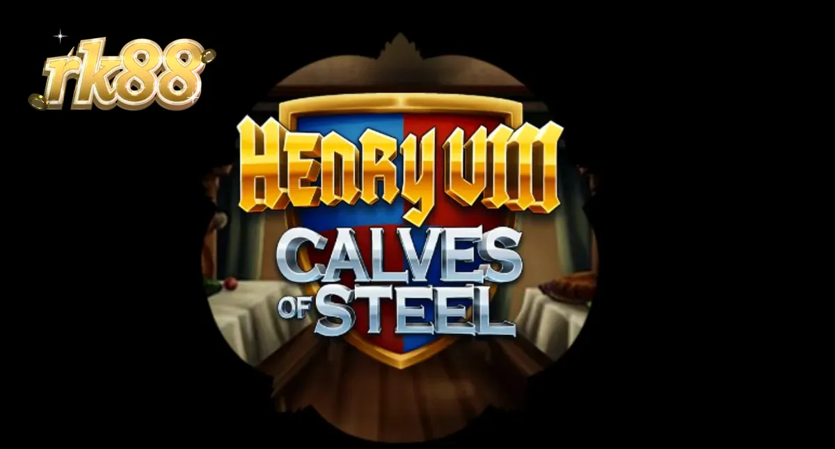 Tampilan visual slot Henry 8th Calves of Steel dengan tema binaraga Tudor